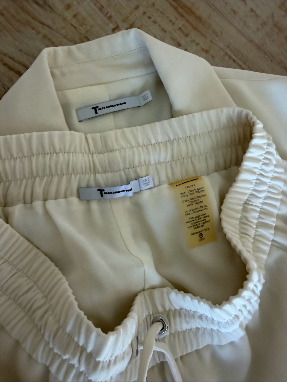 T by Alexander Wang Convertible Zip Blazer Jacket - Matching Pants - Suit